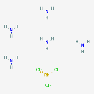 Chloropentamminerhodium(III) dichloride chemical structure (CAS 13820-95-6)