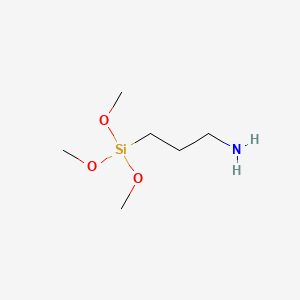 3-(Trimethoxysilyl)propan-1-amine chemical structure (CAS 13822-56-5)