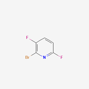 2-Bromo-3,6-difluoropyridine chemical structure (CAS 1382786-22-2)