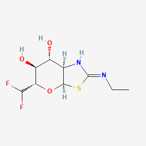 (3aR,5S,6S,7R,7aR)-5-(Difluoromethyl)-2-(ethylamino)-3a,6,7,7a-tetrahydro-5H-pyrano[3,2-d]thiazole-6,7-diol chemical structure (CAS 1382799-40-7)
