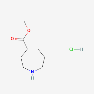 Methyl azepane-4-carboxylate hydrochloride chemical structure (CAS 1383132-15-7)