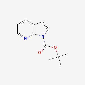 tert-Butyl 1H-pyrrolo[2,3-b]pyridine-1-carboxylate chemical structure (CAS 138343-77-8)