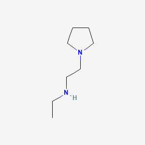 N-Ethyl-2-(1-pyrrolidyl)ethanamine chemical structure (CAS 138356-55-5)