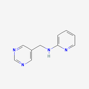 N-(Pyrimidin-5-ylmethyl)pyridin-2-amine chemical structure (CAS 1383916-51-5)