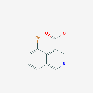 Methyl 5-bromoisoquinoline-4-carboxylate chemical structure (CAS 1384251-83-5)