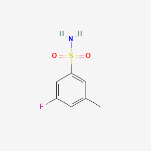 3-Fluoro-5-methylbenzene-1-sulfonamide chemical structure (CAS 1384429-42-8)