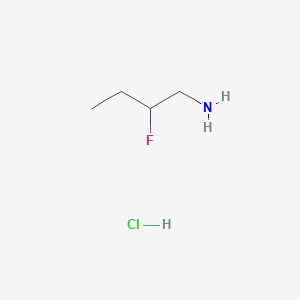 2-Fluorobutan-1-amine hydrochloride chemical structure (CAS 1384429-67-7)