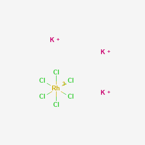Potassium hexachlororhodate(III) chemical structure (CAS 13845-07-3)