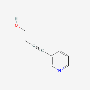 4-(Pyridin-3-yl)but-3-yn-1-ol chemical structure (CAS 138487-20-4)
