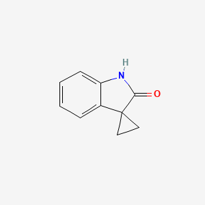 Spiro[cyclopropane-1,3'-indolin]-2'-one chemical structure (CAS 13861-75-1)