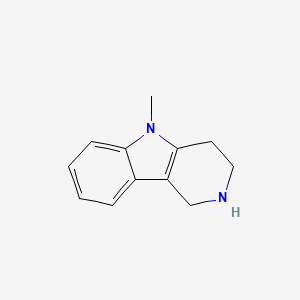 5-Methyl-2,3,4,5-tetrahydro-1H-pyrido[4,3-b]indole chemical structure (CAS 138625-87-3)