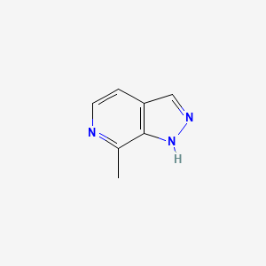 7-Methyl-1H-pyrazolo[3,4-c]pyridine chemical structure (CAS 1386457-72-2)