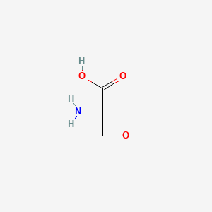 3-Aminooxetane-3-carboxylic acid chemical structure (CAS 138650-24-5)