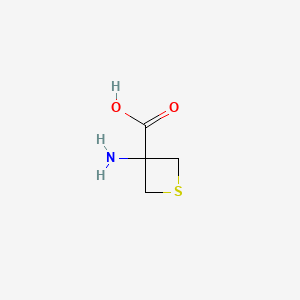 3-Aminothietane-3-carboxylic acid chemical structure (CAS 138650-26-7)