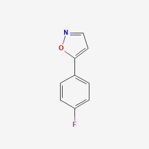 5-(4-Fluorophenyl)isoxazole chemical structure (CAS 138716-37-7)