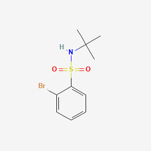 2-Bromo-N-(tert-butyl)benzenesulfonamide chemical structure (CAS 138733-50-3)