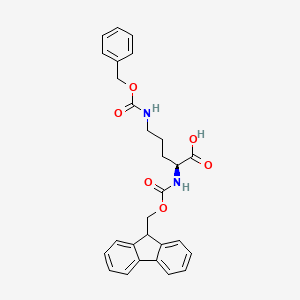 Fmoc-Orn(Z)-OH chemical structure (CAS 138775-07-2)