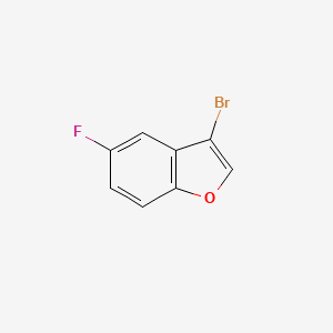 3-Bromo-5-fluorobenzofuran chemical structure (CAS 1388031-11-5)
