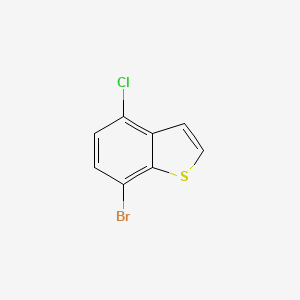 7-Bromo-4-chlorobenzo[b]thiophene chemical structure (CAS 1388042-07-6)