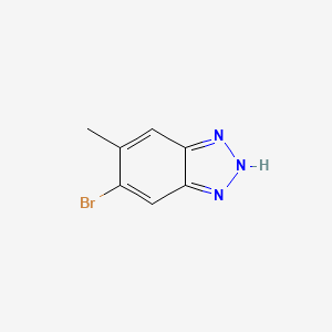 5-Bromo-6-methyl-1H-benzo[d][1,2,3]triazole chemical structure (CAS 1388070-91-4)