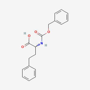 (R)-2-(((Benzyloxy)carbonyl)amino)-4-phenylbutanoic acid chemical structure (CAS 138812-70-1)