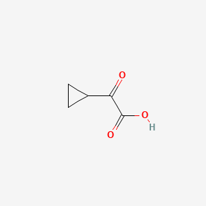 2-Cyclopropyl-2-oxoacetic acid chemical structure (CAS 13885-13-7)