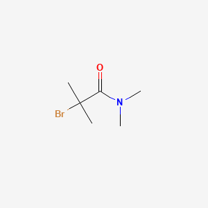 2-Bromo-N,N,2-trimethylpropanamide chemical structure (CAS 13887-50-8)