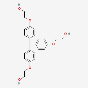 2,2',2''-((Ethane-1,1,1-triyltris(benzene-4,1-diyl))tris(oxy))tris(ethan-1-ol) chemical structure (CAS 138871-95-1)