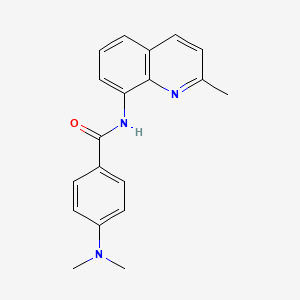 4-(Dimethylamino)-N-(2-methylquinolin-8-yl)benzamide chemical structure (CAS 1388744-24-8)