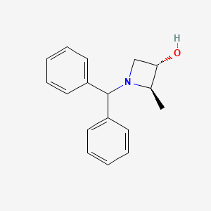 (2R,3S)-1-Benzhydryl-2-methylazetidin-3-ol chemical structure (CAS 138876-39-8)