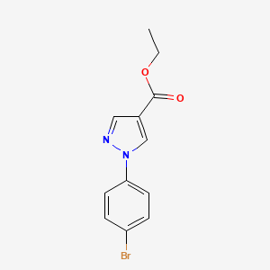 Ethyl 1-(4-bromophenyl)-1H-pyrazole-4-carboxylate chemical structure (CAS 138907-76-3)