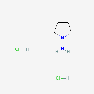 Pyrrolidin-1-amine dihydrochloride chemical structure (CAS 1389313-46-5)