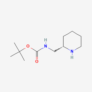 (S)-tert-Butyl (piperidin-2-ylmethyl)carbamate chemical structure (CAS 139004-93-6)