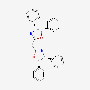 Bis((4R,5S)-4,5-diphenyl-4,5-dihydrooxazol-2-yl)methane chemical structure (CAS 139021-82-2)