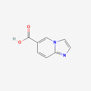 Imidazo[1,2-a]pyridine-6-carboxylic acid chemical structure (CAS 139022-25-6)