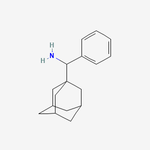 Adamantan-1-yl(phenyl)methanamine chemical structure (CAS 139026-44-1)