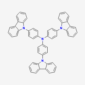Tris(4-(9H-carbazol-9-yl)phenyl)amine chemical structure (CAS 139092-78-7)