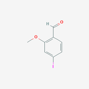 4-Iodo-2-methoxybenzaldehyde chemical structure (CAS 139102-37-7)