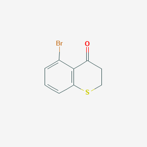 5-Bromothiochroman-4-one chemical structure (CAS 1391025-10-7)
