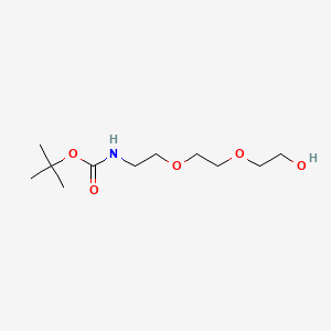 tert-Butyl (2-(2-(2-hydroxyethoxy)ethoxy)ethyl)carbamate chemical structure (CAS 139115-92-7)