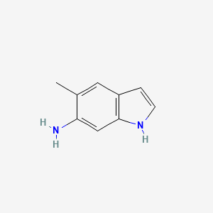 5-Methyl-1H-indol-6-amine chemical structure (CAS 139121-41-8)
