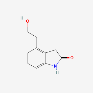 4-(2-Hydroxyethyl)indolin-2-one chemical structure (CAS 139122-19-3)