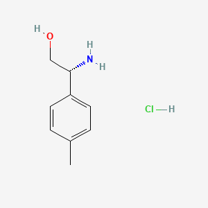 (R)-2-Amino-2-(p-tolyl)ethanol hydrochloride chemical structure (CAS 1391439-16-9)