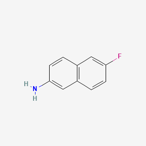 6-Fluoronaphthalen-2-amine chemical structure (CAS 13916-91-1)