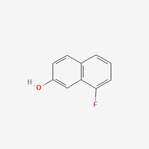8-Fluoronaphthalen-2-ol chemical structure (CAS 13916-98-8)