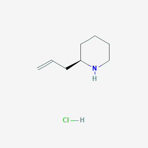 (R)-2-Allylpiperidine hydrochloride chemical structure (CAS 139163-21-6)