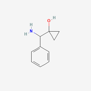 1-(Amino(phenyl)methyl)cyclopropanol chemical structure (CAS 1391737-71-5)