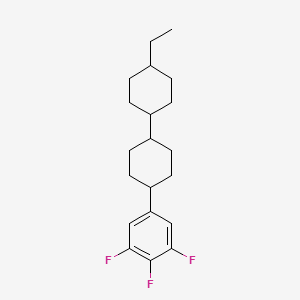 rel-(1R,1'r,4R,4'R)-4-ethyl-4'-(3,4,5-trifluorophenyl)-1,1'-bi(cyclohexane) chemical structure (CAS 139215-80-8)