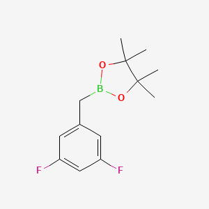 2-(3,5-Difluorobenzyl)-4,4,5,5-tetramethyl-1,3,2-dioxaborolane chemical structure (CAS 1392150-21-8)