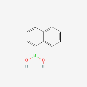 Naphthalen-1-ylboronic acid chemical structure (CAS 13922-41-3)